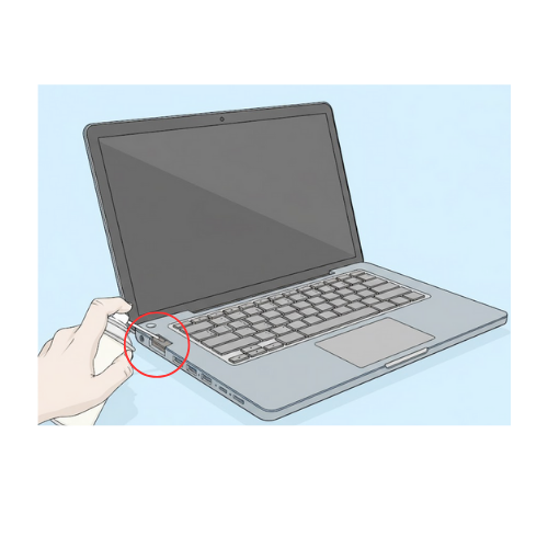 MacBook Charging Port Dust and Debris